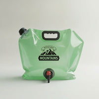 LISTINGOPT::kovosis::211gal-portable-water-container-with-faucet-foldable-lightweight-durable-pet-material-ideal-for-camping-hiking-travel-outdoor-activities-camping-water-jug::color-green