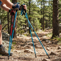 LISTINGOPT::kovosis::2pcs-ultralight-trekking-poles-walking-sticks-hiking-canes-folding-aluminum-walking-pole-nodic-walking-sticks::02-inuse