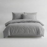 LISTINGOPT::kovosis::3pcs-100-cotton-duvet-cover-set-1duvet-cover-2pillowcase-without-core-fresh-flower-print-bedding-set-soft-comfortable::color-grey