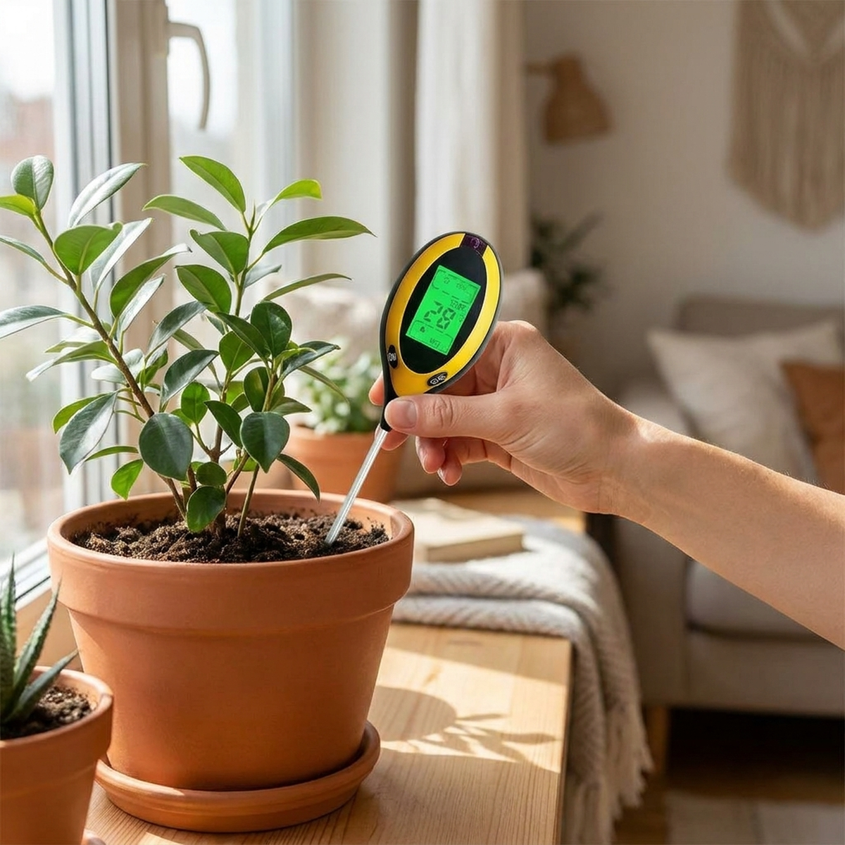 LISTINGOPT::kovosis::4-in-1-soil-moisture-meter-for-healthier-plants::02-inuse