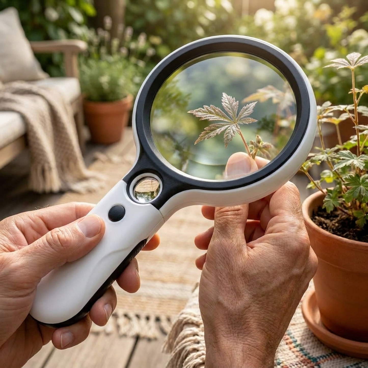 LISTINGOPT::kovosis::45x-led-handheld-magnifying-glass-for-fine-details::02-inuse