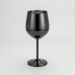 LISTINGOPT::kovosis::500ml-stainless-steel-goblet-red-wine-cocktail-glass-unbreakable-metal-tall-champagne-glass-bar-ktv-european-style-goblet-glass::color-black