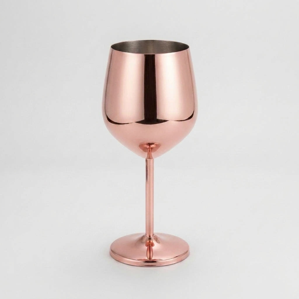 LISTINGOPT::kovosis::500ml-stainless-steel-goblet-red-wine-cocktail-glass-unbreakable-metal-tall-champagne-glass-bar-ktv-european-style-goblet-glass::color-rose-gold