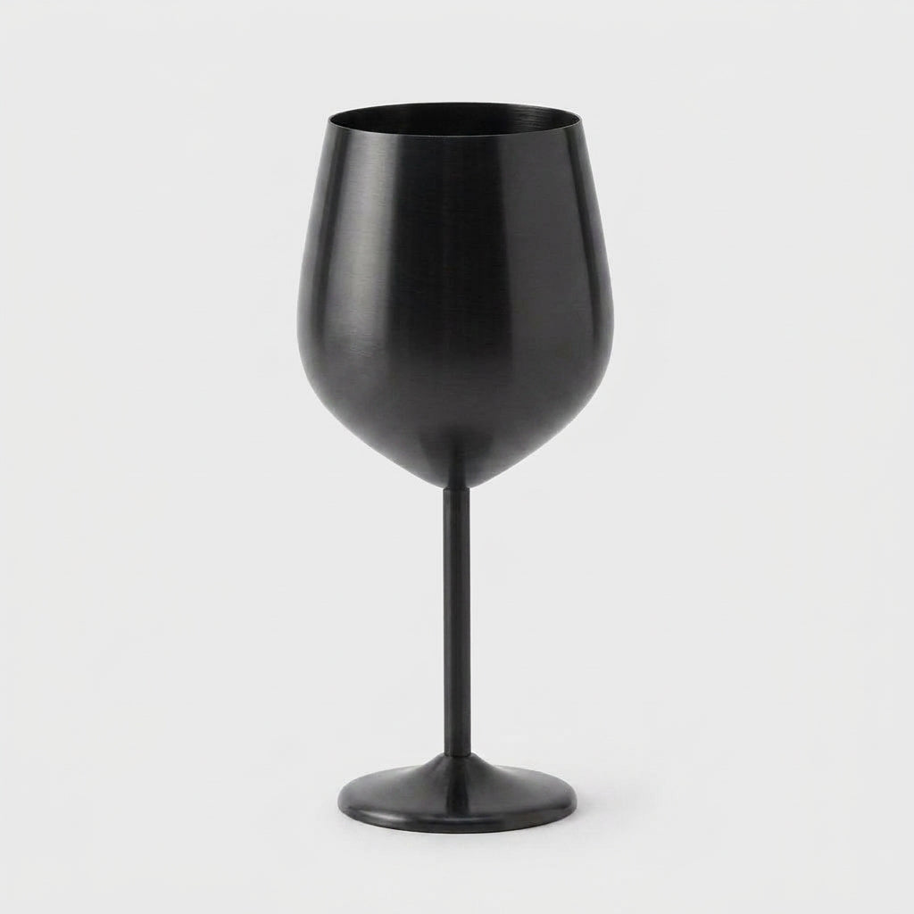 LISTINGOPT::kovosis::500ml-stainless-steel-unbreakable-tall-champagne-glass-bar-ktv-european-style-goblet-glass-goblet-metal-red-wine-cocktail-glass::color-black