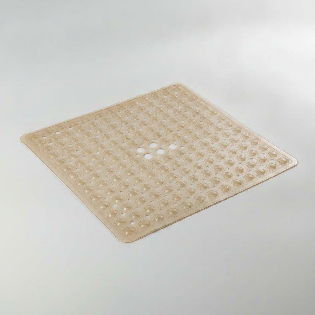 LISTINGOPT::kovosis::53x53cm-non-slip-shower-mat-for-inside-shower-stall-mats-for-bathroom-floor-soft-bath-mat-for-bathtubs-with-big-suction-cups::color-beige