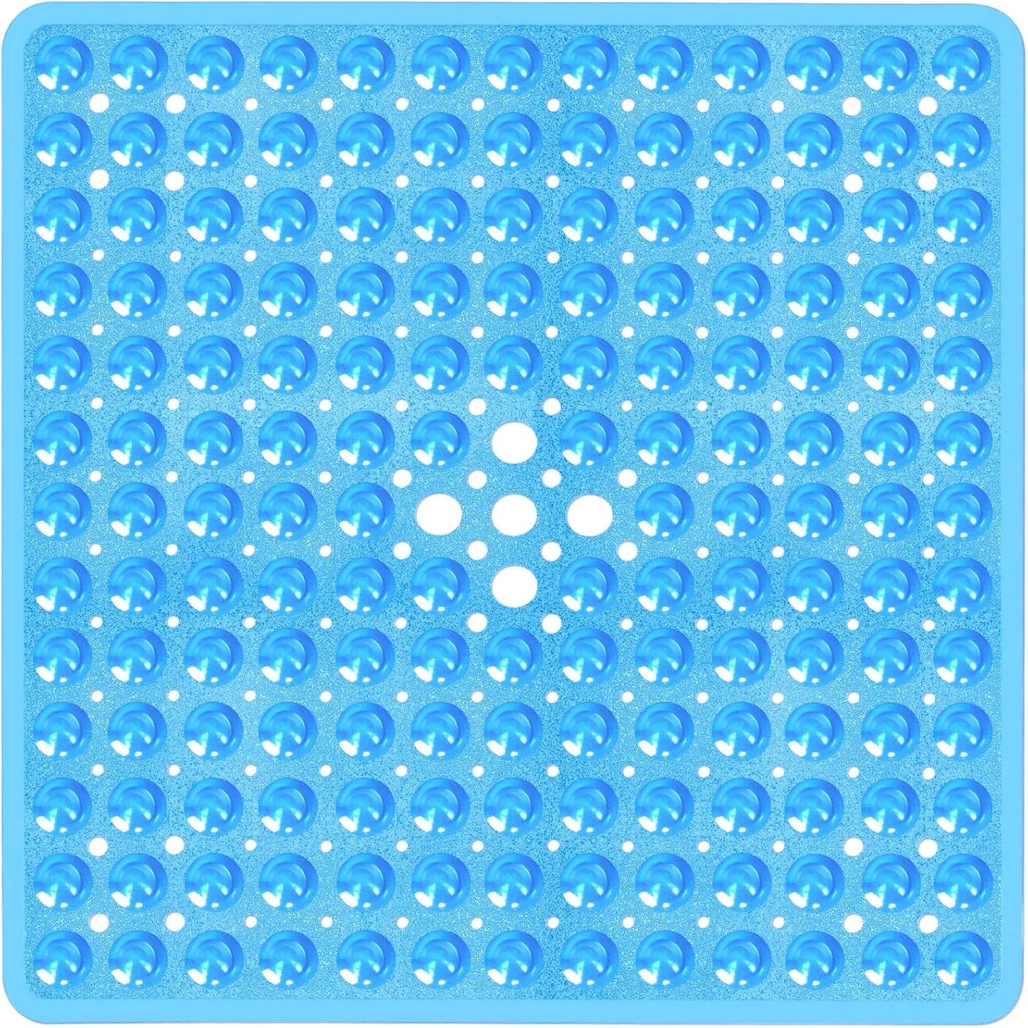 LISTINGOPT::kovosis::53x53cm-non-slip-shower-mat-for-inside-shower-stall-mats-for-bathroom-floor-soft-bath-mat-for-bathtubs-with-big-suction-cups::color-clear-blue