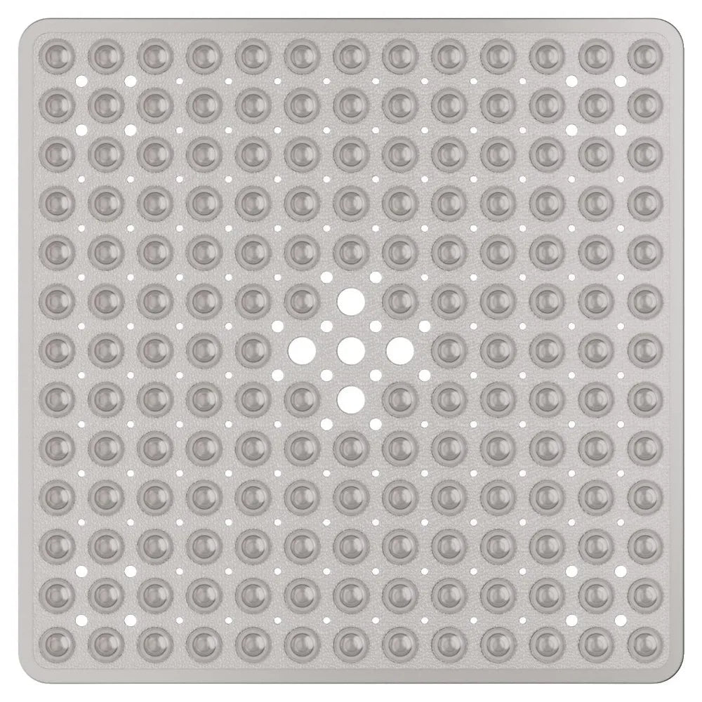 LISTINGOPT::kovosis::53x53cm-non-slip-shower-mat-for-inside-shower-stall-mats-for-bathroom-floor-soft-bath-mat-for-bathtubs-with-big-suction-cups::color-clear-gray