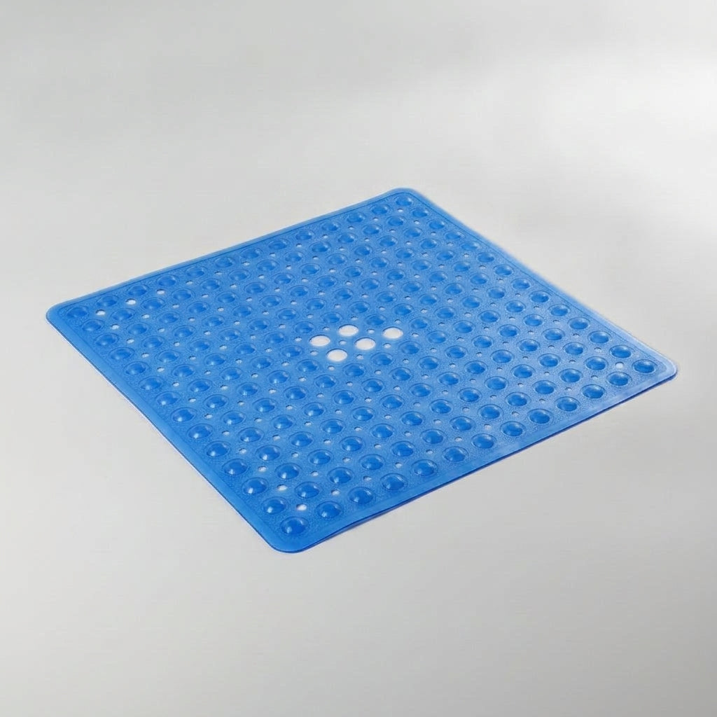 LISTINGOPT::kovosis::53x53cm-non-slip-shower-mat-for-inside-shower-stall-mats-for-bathroom-floor-soft-bath-mat-for-bathtubs-with-big-suction-cups::color-solid-blue
