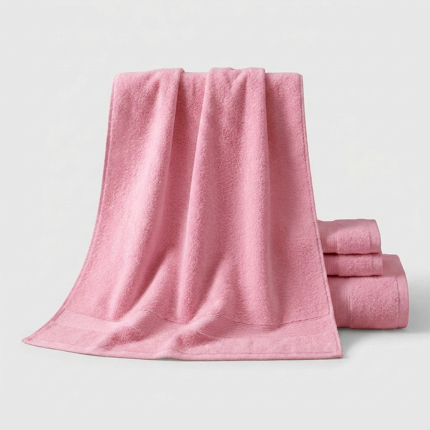 LISTINGOPT::kovosis::8-piece-cotton-towel-set-for-hotel-comfort::color-pink