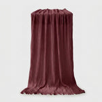 LISTINGOPT::kovosis::90x400cm-semi-sheer-gauze-table-runner-for-wedding-reception-sheer-bridal-shower-birthday-party-banquet-xmas-table-decoration::color-burgundy