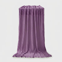 LISTINGOPT::kovosis::90x400cm-semi-sheer-gauze-table-runner-for-wedding-reception-sheer-bridal-shower-birthday-party-banquet-xmas-table-decoration::color-purple