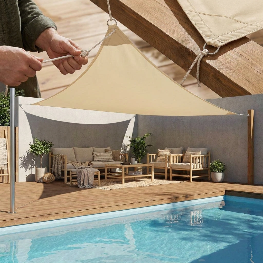LISTINGOPT::kovosis::95-uv-block-waterproof-sun-shade-sail-high-density-breathable-canopy-for-patio-garden-pool-backyard-windproof-with-stainless::02-inuse
