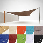LISTINGOPT::kovosis::95-uv-block-waterproof-sun-shade-sail-high-density-breathable-canopy-for-patio-garden-pool-backyard-windproof-with-stainless::color-coffee