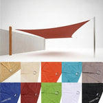 LISTINGOPT::kovosis::95-uv-block-waterproof-sun-shade-sail-high-density-breathable-canopy-for-patio-garden-pool-backyard-windproof-with-stainless::color-rust-red