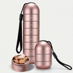 LISTINGOPT::kovosis::aluminum-7-day-pill-organizer-for-easy-travel::color-rose-gold