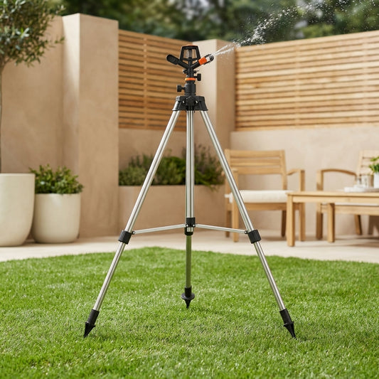 LISTINGOPT::kovosis::aquaspin-adjustable-stainless-steel-rotating-sprinkler-with-tripod::01-hero