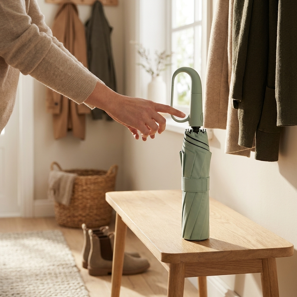 LISTINGOPT::kovosis::automatic-compact-umbrella-for-windy-days::02-inuse