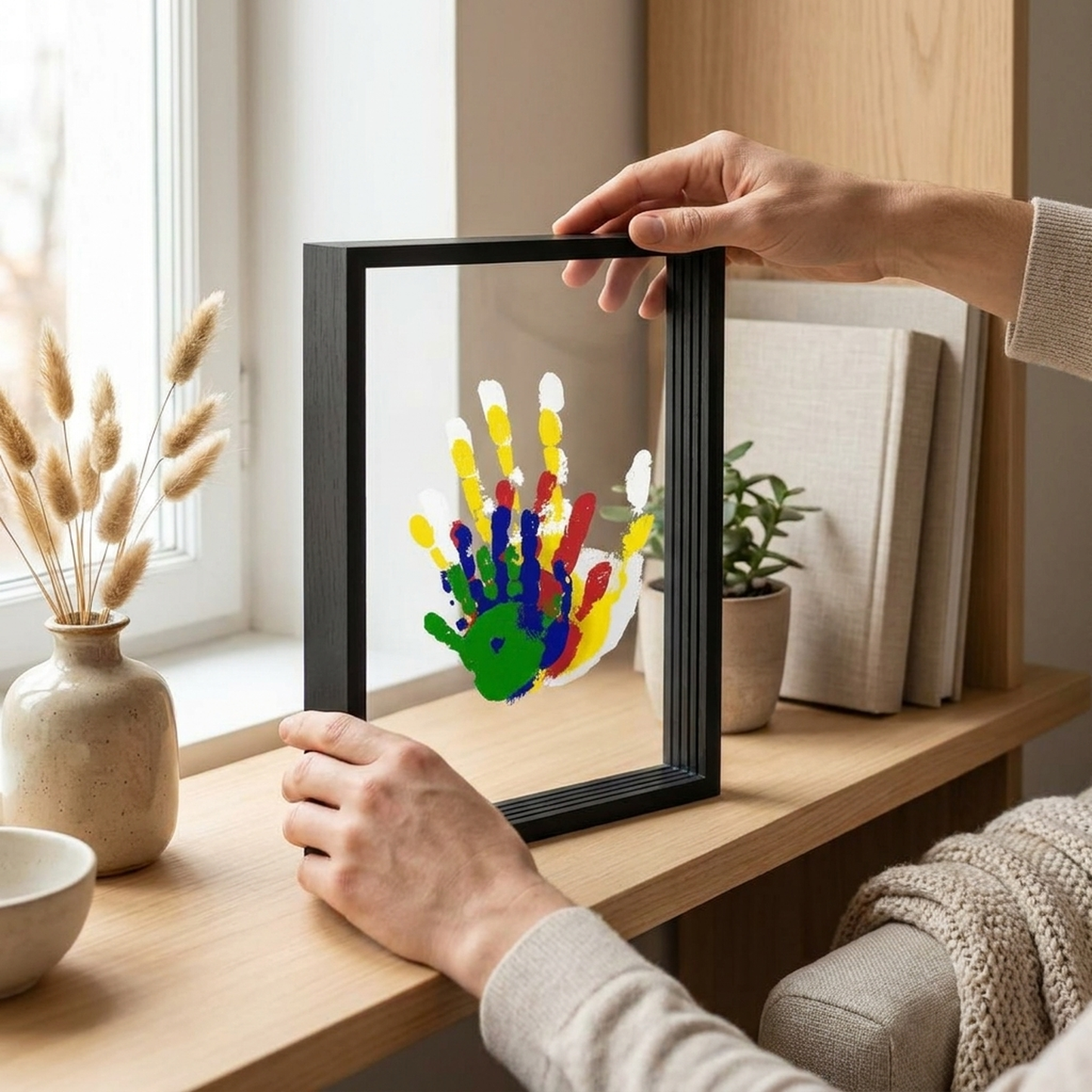 LISTINGOPT::kovosis::baby-memory-frame-preserve-tiny-handprints::02-inuse