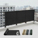 LISTINGOPT::kovosis::balcony-privacy-screen-fence-cover-uv-protection-water-resistant-shield-shade-cloth-for-deck-patio-backyard-garden-outdoor-pool::color-black