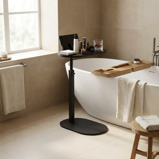 LISTINGOPT::kovosis::bamboo-bathtub-side-tray-wooden-bathtub-tray-table-height-adjustable-freestanding-bath-caddy-tray-bathtub-side-table-home-spa::01-hero