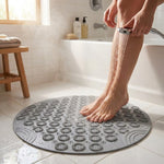 LISTINGOPT::kovosis::bathroom-mat-anti-slip-sucker-round-pvc-bath-mat-with-drain-hole-silicone-bathing-rugs-foot-massage-pad-bathtub-soft-shower-mat::02-inuse