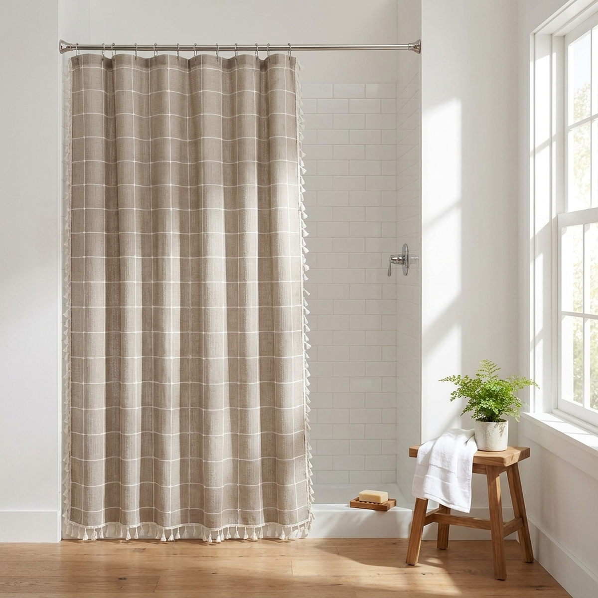 LISTINGOPT::kovosis::bohemian-linen-shower-curtain-with-artistic-tassels::03-lifestyle