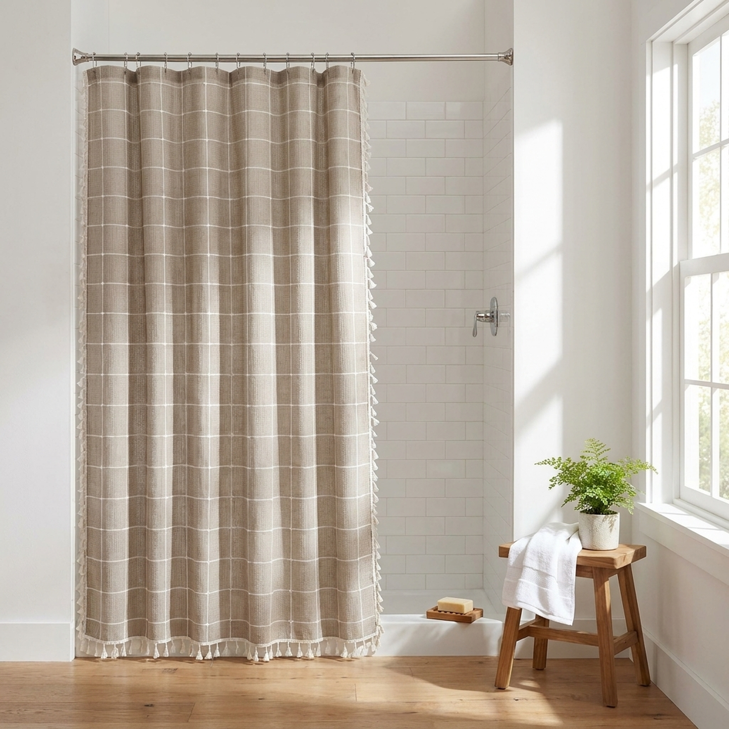 LISTINGOPT::kovosis::bohemian-linen-shower-curtain-with-artistic-tassels::03-lifestyle