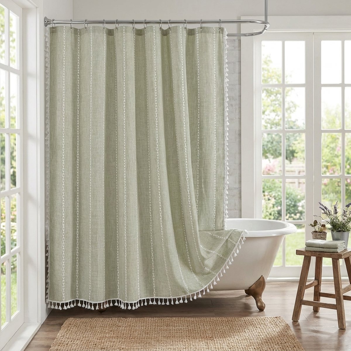 LISTINGOPT::kovosis::bohemian-linen-shower-curtain-with-artistic-tassels::variant-unique-e80dae6bff8e3c