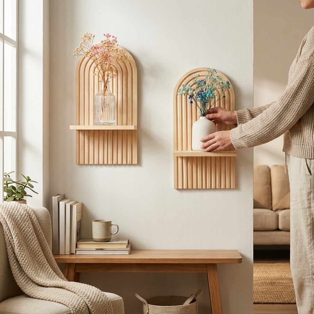 LISTINGOPT::kovosis::boho-wooden-shelves-for-wall-decorative-book-floating-wall-shelf-for-living-room-bathroom-bedroom-classroom-office-nursery-home::02-inuse
