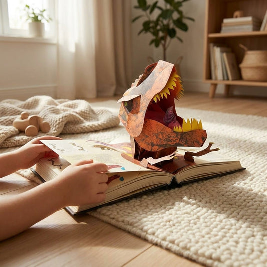 LISTINGOPT::kovosis::bowlift-3d-pop-up-book-dinosaurs-epic-adventure-in-prehistoric-times::02-inuse