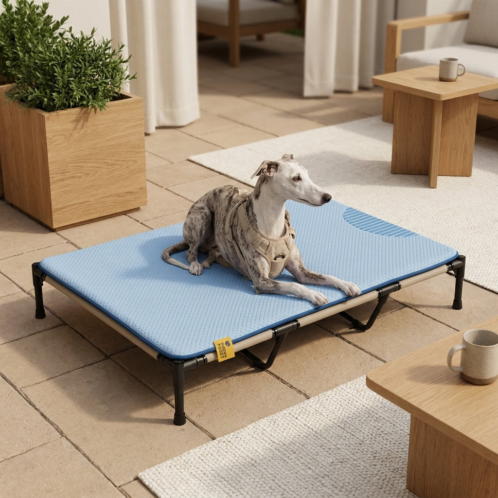 LISTINGOPT::kovosis::breathable-cooling-elevated-dog-bed-with-cooling-mat::01-hero