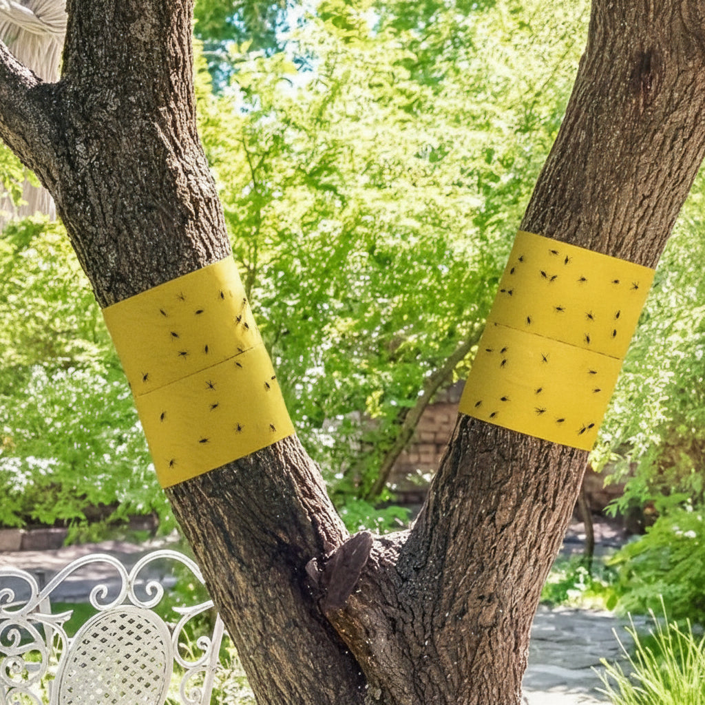 LISTINGOPT::kovosis::bugstrip-sticky-outdoor-insect-barrier-tape::04-closeup