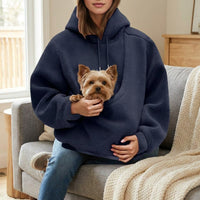 LISTINGOPT::kovosis::cat-lovers-hoodie-kangaroo-dog-pet-holder-carrier-big-pouch-pocket-pullovers-sweatshirt-animal-pouch-hood-sweatshirt-for-women::02-inuse