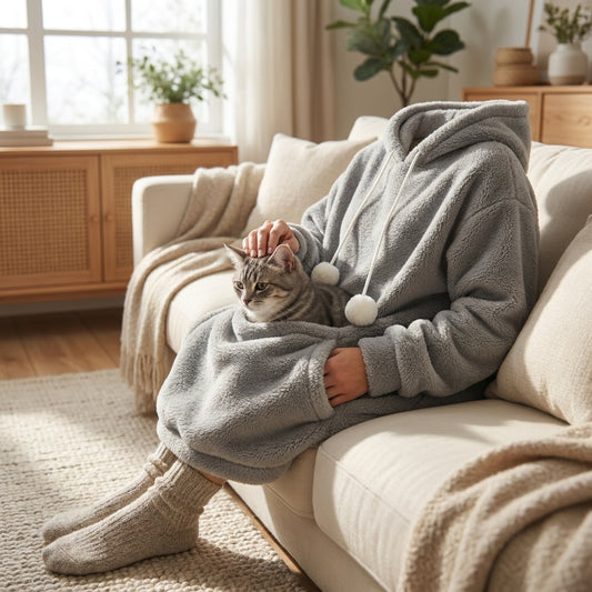 LISTINGOPT::kovosis::cat-lovers-unisex-hooded-sweatshirt-2025-autumn-cuddle-pouch-kangaroo-pet-pocket-pullover-paw-design-comfortable-dropshipping::02-inuse