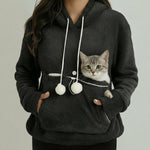 LISTINGOPT::kovosis::cat-lovers-unisex-hooded-sweatshirt-2025-autumn-cuddle-pouch-kangaroo-pet-pocket-pullover-paw-design-comfortable-dropshipping::color-black