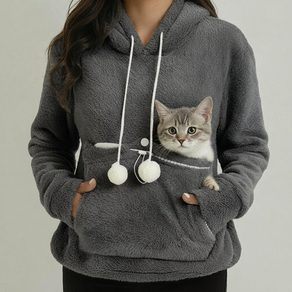 LISTINGOPT::kovosis::cat-lovers-unisex-hooded-sweatshirt-2025-autumn-cuddle-pouch-kangaroo-pet-pocket-pullover-paw-design-comfortable-dropshipping::color-dark-gray
