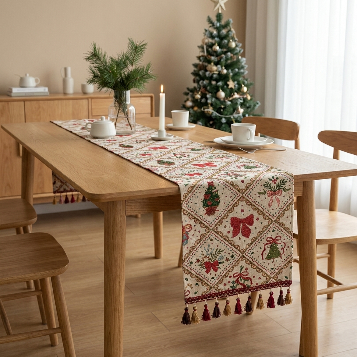 LISTINGOPT::kovosis::christmas-bowknot-table-runner-for-festive-charm::01-hero