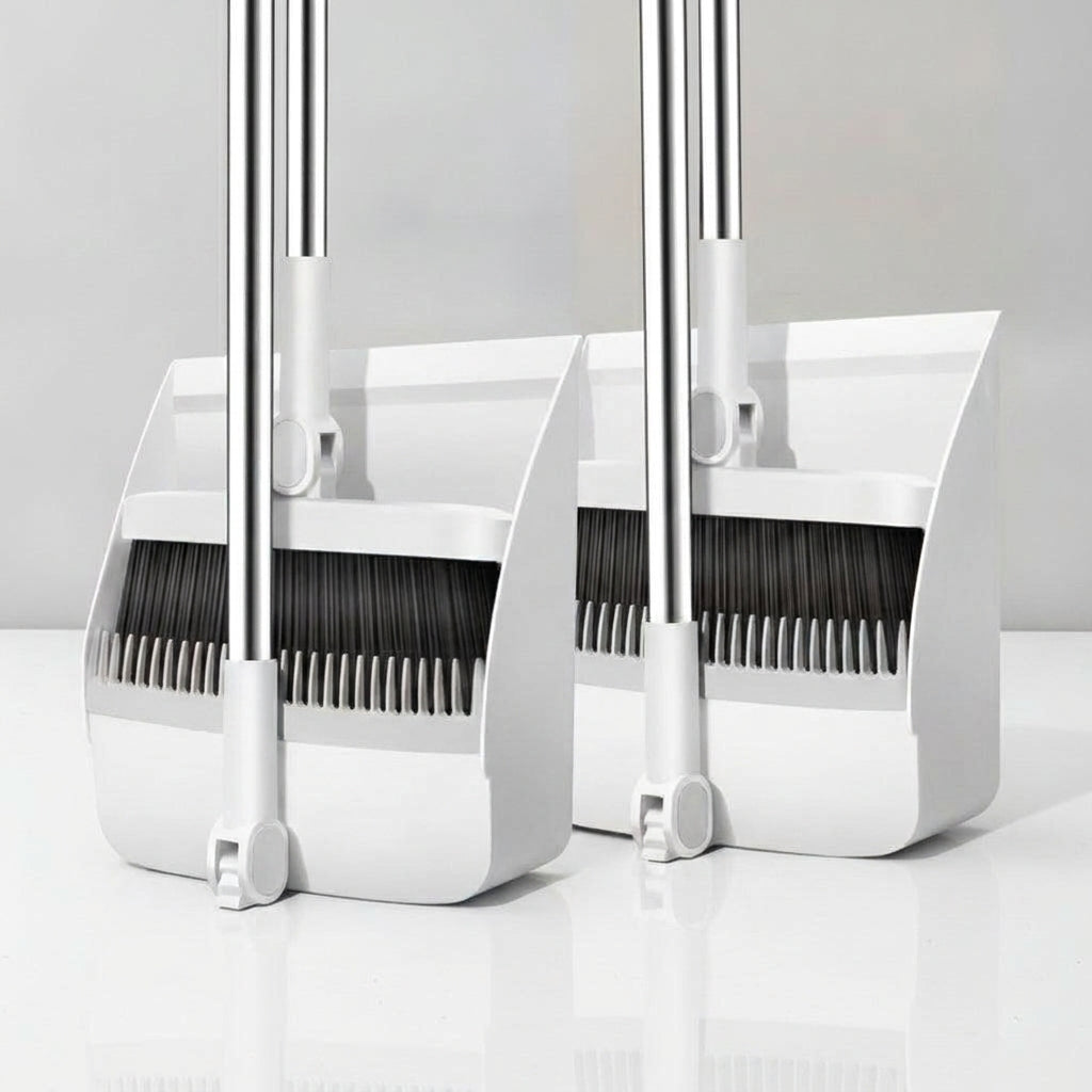 LISTINGOPT::kovosis::cleansweep-pro-rotatable-long-handle-broom-dustpan-set-with-built-in-comb-teeth::color-white