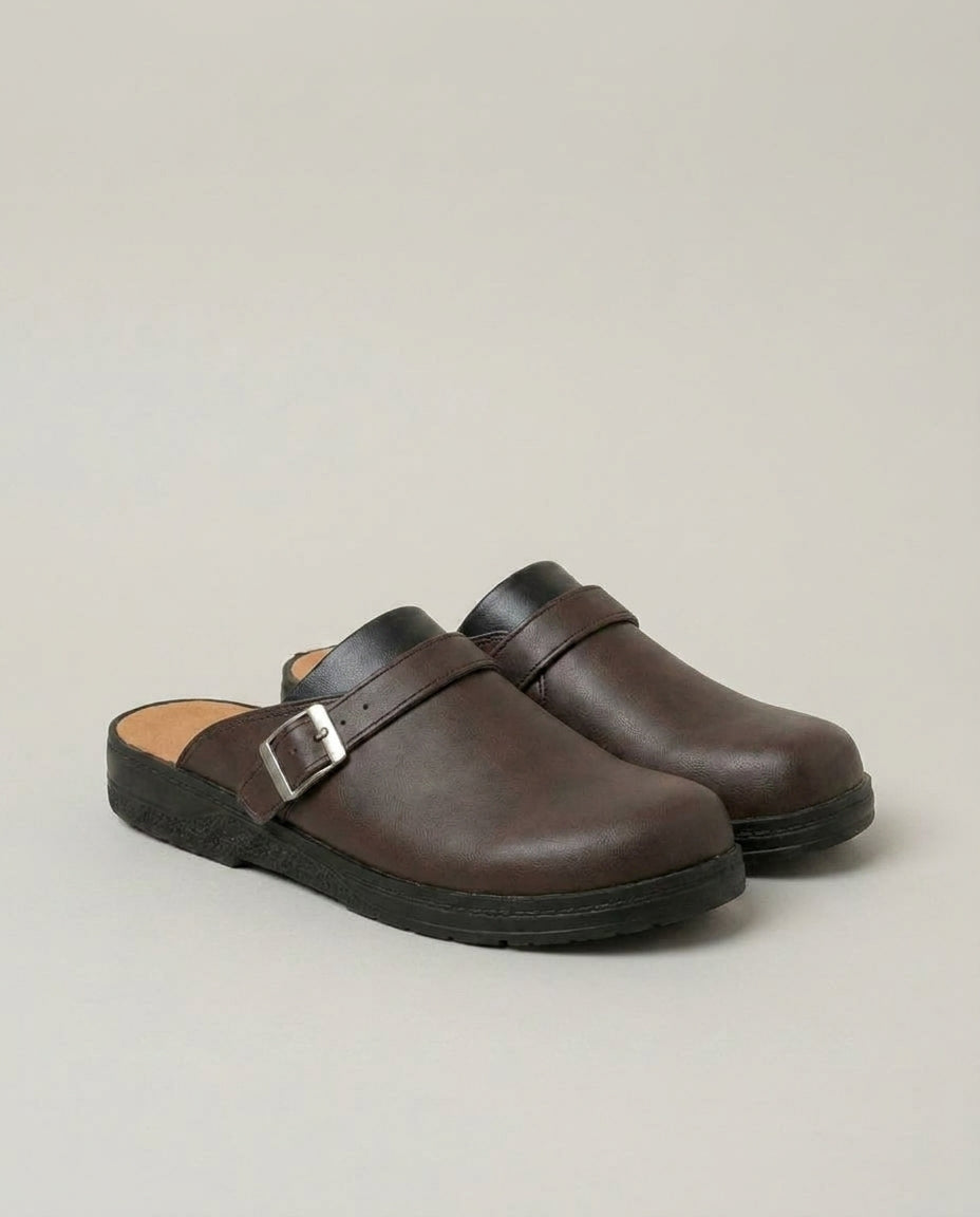 LISTINGOPT::kovosis::clogs-slip-on-shoes-casual-comfort-walking-mules::color-dark-brown