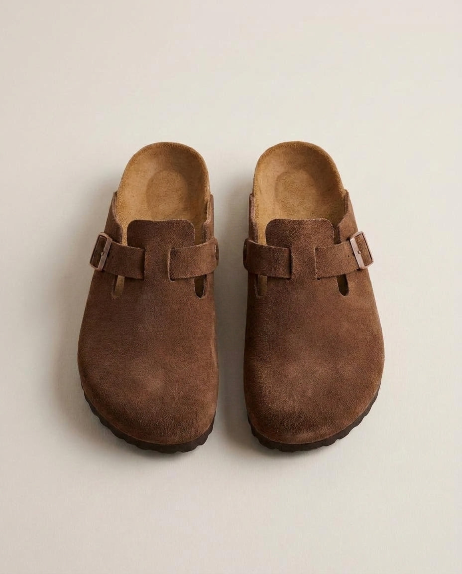 LISTINGOPT::kovosis::clogs-slip-on-shoes-closed-toe-cork-footbed-casual-mules::color-brown