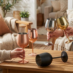 LISTINGOPT::kovosis::cocktail-glass-nordic-stainless-steel-durable-tall-champagne-outdoor-metal-red-juice-wine-creative-cup-for-bar-party-and-home::02-inuse