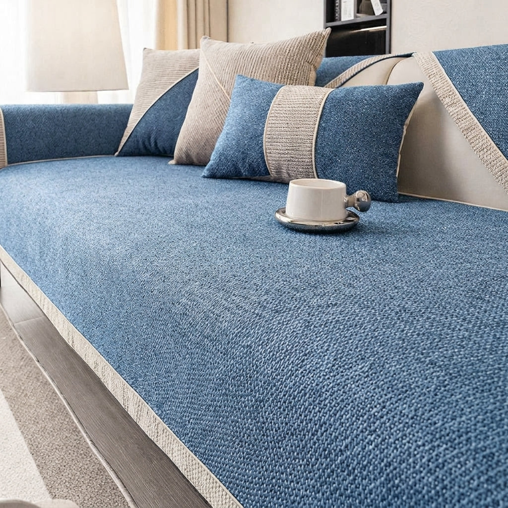LISTINGOPT::kovosis::comfortweft-breathable-non-slip-cotton-linen-sofa-cover::color-blue