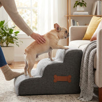LISTINGOPT::kovosis::comfyclimb-soft-foam-dog-stairs-with-joint-friendly-incline-non-slip-base-and-washable-cover-for-safe-bed-and-sofa-access::02-inuse