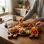 LISTINGOPT::kovosis::cow-shaped-wooden-charcuterie-board-rustic-serving-charm::02-inuse