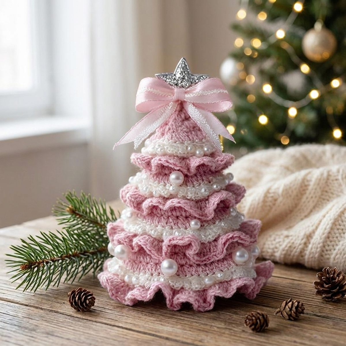 LISTINGOPT::kovosis::crochet-christmas-tree-ornament-with-festive-charm::variant-unique-8660dac7a2d705