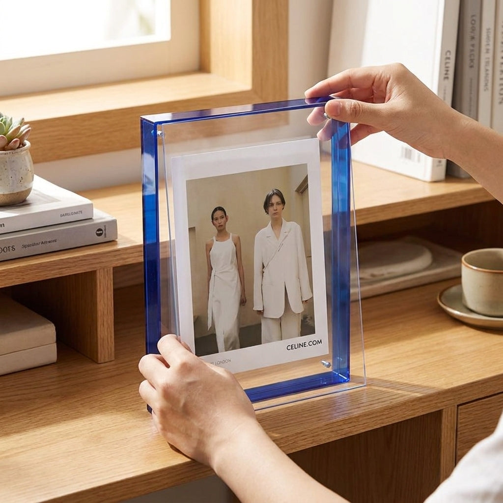 LISTINGOPT::kovosis::crystaframe-frameless-acrylic-picture-frame-with-modern-design::02-inuse