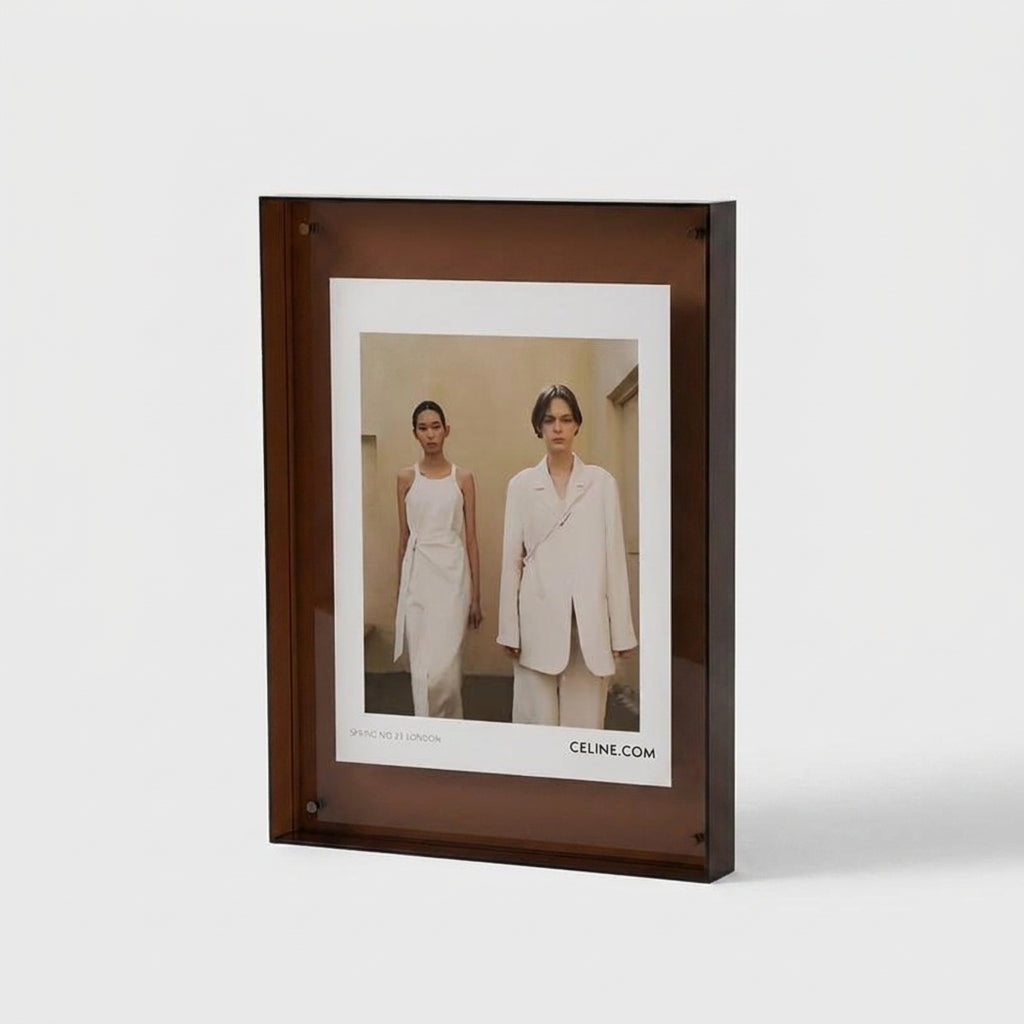 LISTINGOPT::kovosis::crystaframe-frameless-acrylic-picture-frame-with-modern-design::color-braun