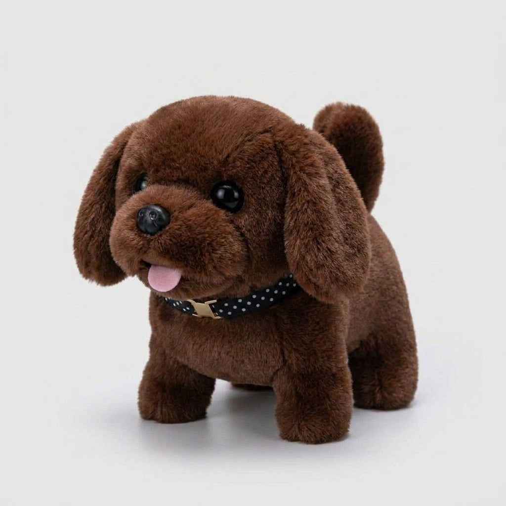 LISTINGOPT::kovosis::dog-toy-electric-plush-interactive-robot-puppy::color-dark-brown