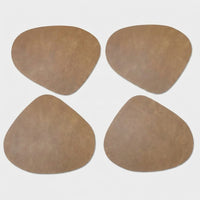 LISTINGOPT::kovosis::double-sided-anti-slip-pu-insulation-pad-table-mat-nordic-style-imitation-cowhide-pattern-water-droplet-shaped-leather-placemat::color-light-coffee