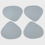 LISTINGOPT::kovosis::double-sided-anti-slip-pu-insulation-pad-table-mat-nordic-style-imitation-cowhide-pattern-water-droplet-shaped-leather-placemat::color-light-grey-blue
